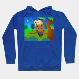 Cartoon funny owl Hoodie